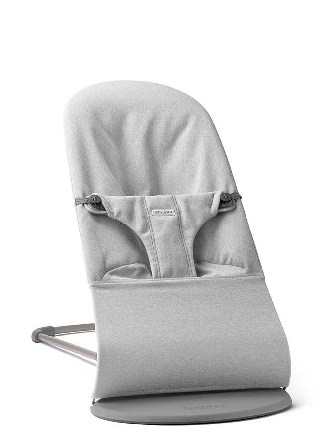 BABYBJORN باونسير بليس، منسوج، رمادي فاتح مائل - Image 1